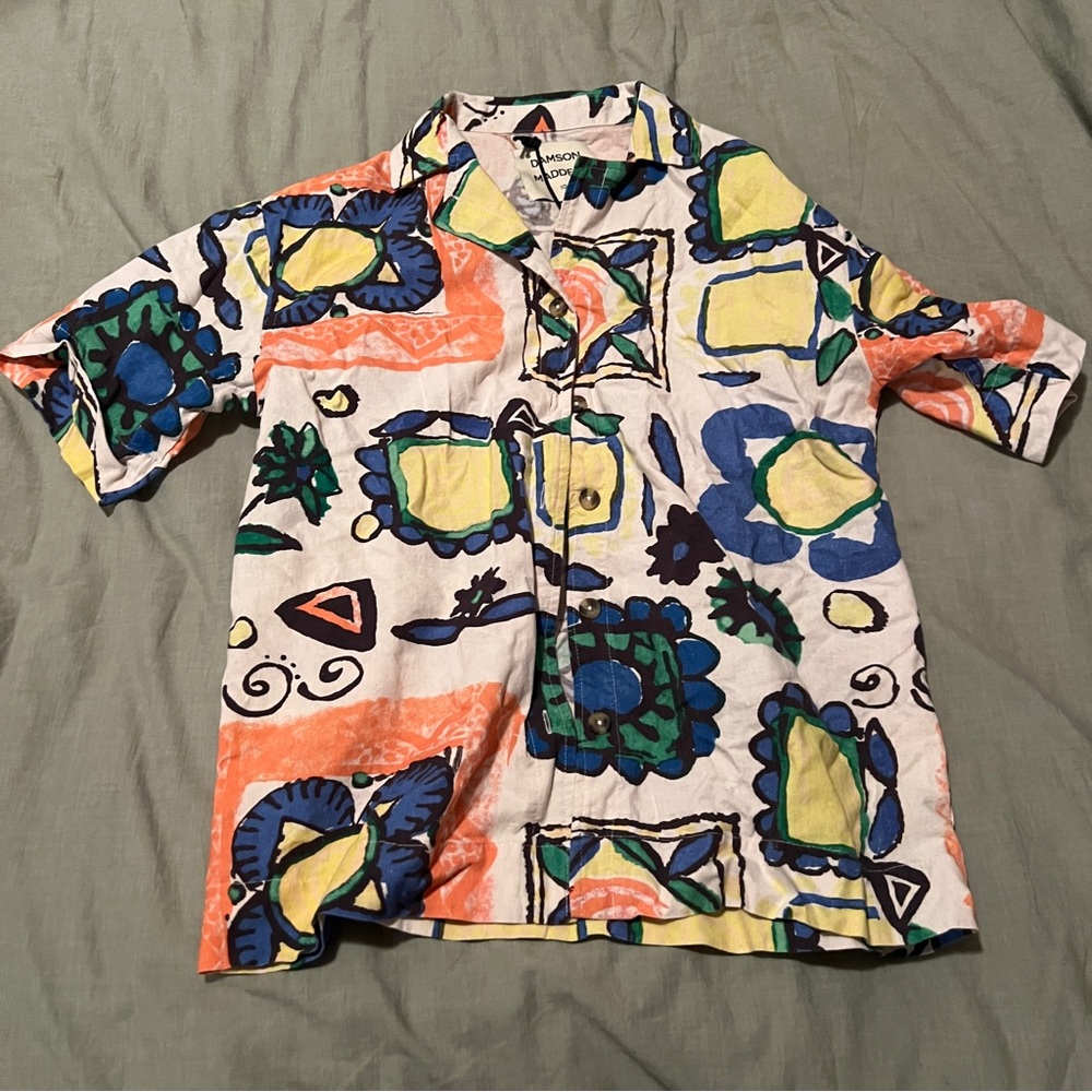 Damson Madder Abstract Button Down Shirt